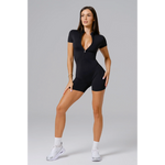 Combishort AURA Short Sleeve - Noir Intense