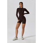 Combishort AURA Long Sleeve - Choco