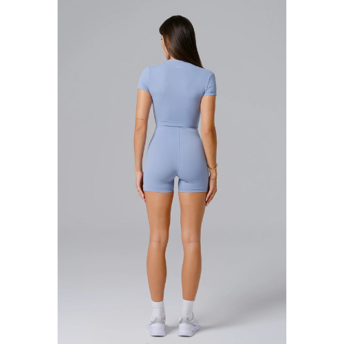 Combishort AURA Short Sleeve- Bleu Poudré