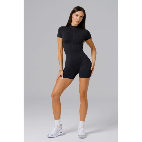 Combishort AURA Short Sleeve - Noir Intense
